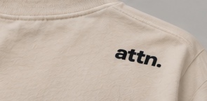 The small attn. logo on the back shoulder